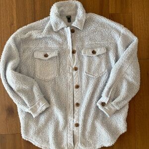 Wild Fable Icy Baby Blue Sherpa Jacket